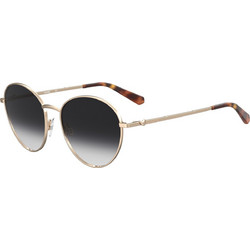 Love Moschino MOL038/S 000/9O Γυναικεία Γυαλιά Ηλίου Στρογγυλά Μεταλλικά Χρυσά με Γκρι Degradee Φακό
