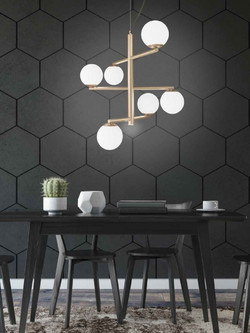 Ondaluce GIZAH ORO Gold Κρεμαστό Φωτιστικό Οροφής Πολύφωτο LED Χρυσό