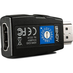 Lindy HDMI 2.0 EDID Emulator Μετατροπέας HDMI male σε HDMI female 1τμχ