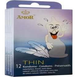 Amor Thin Προφυλακτικά Λεπτά με Λιπαντικό 12τμχ