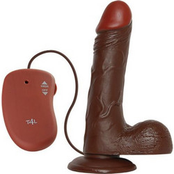 Toyz4lovers Real Rapture Natural Living Fire Pasion Remote Ρεαλιστικός Δονητής για Ζευγάρια με Τηλεχειριστήριο 20.5cm Καφέ