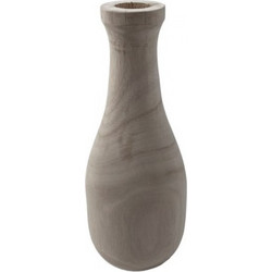 Διακοσμητικό Βάζο Ξύλινο Paulownia Φ12x30cm