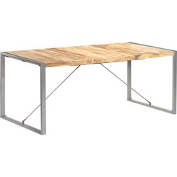 vidaXL Τραπεζαρία 180 x 90 x 75 εκ. από Μασίφ Ακατέργαστο Ξύλο Μάνγκο