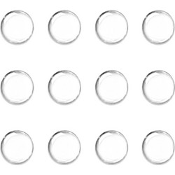 HOME USE στοπ πόρτας HUH-0264, αυτοκόλλητο, PU πλαστικό, 25x10mm, διάφανο, 12τμχ
