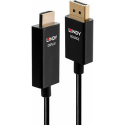 Lindy Cable DisplayPort male - HDMI male 1m Μαύρο (40925)
