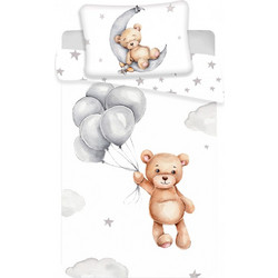 Bear Teddy Teddy Bear Kids Σετ Παπλωματοθήκης με Μαξιλαροθήκη 100x135, 40x60 εκ
