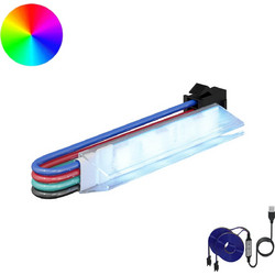 vidaXL Λωρίδα LED 12 τμχ. Μαύρο και Πολύχρωμο Χαλκός και Πλαστικό