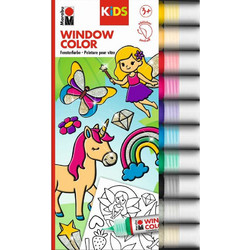 Marabu - Fun & Fancy Glitter Fairy 10x25ml + motiver (822506) - Toys