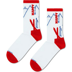 Happy Socks Happy Ski Club Sneaker Ανδρικές Κάλτσες Χαμηλές / Ankle Λευκές