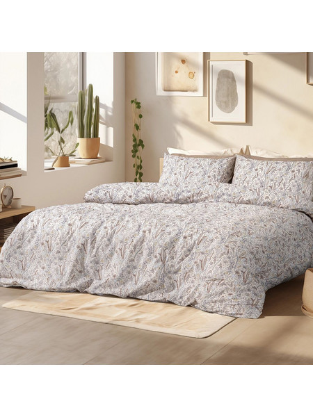 Beauty Home Σετ παπλωματοθήκη υπέρδιπλη Sienna Art 12254 220x250 Μπεζ Μπεζ