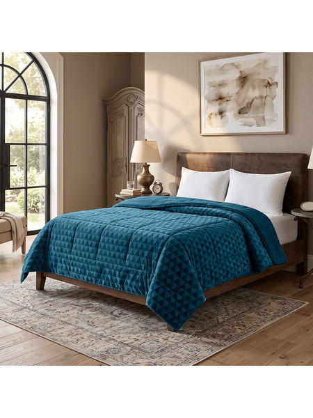 Beauty Home Κουβερτοπάπλωμα King Size 240x260 12700 Πετρόλ