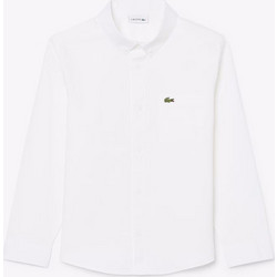 LACOSTE ΥΠΟΚΑΜΙΣΟ ΜΜ L/S WOVEN TOP 3CJ0945-001 White