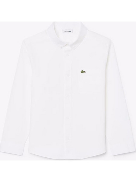 LACOSTE ΥΠΟΚΑΜΙΣΟ ΜΜ L/S WOVEN TOP 3CJ0945-001 White