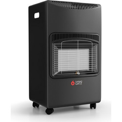 Thermogatz TG-4100 Black Κεραμική Σόμπα Υγραερίου 4100W
