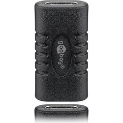 GOOBAY 45401 USB-C TO USB-C ADAPTER, COUPLING, BLACK