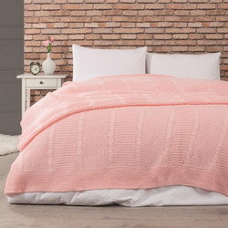 Κουβέρτα Πλεκτή Edenhill Pink