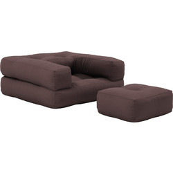 Πολυθρόνα-Κρεβάτι Futon MINI CUBE - Karup - 715 Brown