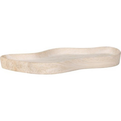ESTIA ΔΙΣΚΟΣ CLAYRA CLOUDY ΜΕ ΕΦΕ ΜΑΡΜΑΡΟΥ ΚΕΡΑΜΙΚΟΣ 29x16x2.5cm IVORY