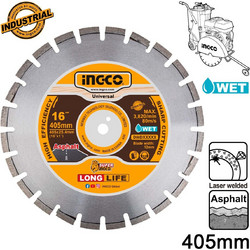 Διαμαντόδισκος Ασφάλτου Φ405x25.4x12mm
