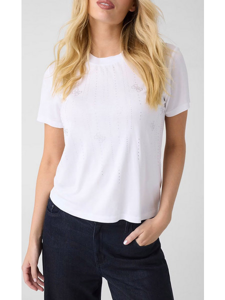 GUESS SS CN DIAMOND FALL TEE ΜΠΛΟΥΖΑ ΓΥΝΑΙΚΕΙΟ W6BI29K6050-G011 White