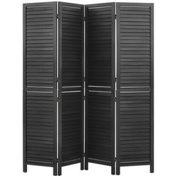 Διαχωριστικό Δωματίου VEVOR από Ξύλο 4 Πάνελ 1702mm Ξύλινη Πτυσσόμενη Οθόνη Ιδιωτικότητας Μαύρη, Για Διαχωρισμό Δωματίου & Διακόσμηση Σπιτιού, Στερεό Πλαίσιο, Μεντεσέδες Διπλής Κατεύθυνσης 360 Εύκολη