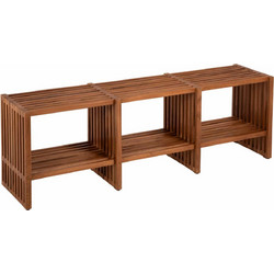 ΚΟΝΣΟΛΑ TV NYA HM9831 ΜΑΣΙΦ ΞΥΛΟ TEAK ΣΕ ΦΥΣΙΚΟ ΧΡΩΜΑ 130x29,5x46Υ εκ