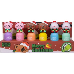 ΜΑΡΚΑΔΟΡΟΣ ΥΠΟΓΡΑΜΜΙΣΗΣ CUTE XMAS ANIMALS ΣΕΤ 6 ΤΜΧ