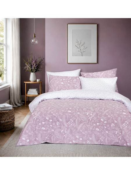 Ζεύγος Μαξιλαροθήκες 52x72 Nima Addict Lilac-White