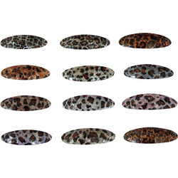 Κλιπ μαλλιών με μπαρέτα animal print 9cm