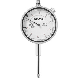 VEVOR Ωρολογιακό Μικρόμετρο, Ακρίβεια 0,03 mm, Εύρος Μέτρησης 0-25,4 mm, Ευανάγνωστο Μεγάλο Καντράν, Επαγγελματικό για Μέτρηση Εσωτερικής Διαμέτρου, Ανίχνευση Εκκεντρότητας, Επιθεώρηση Επιπεδότητας