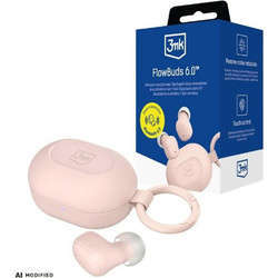 3mk FlowBuds 6.0 Ακουστικά Bluetooth In Ear Pink
