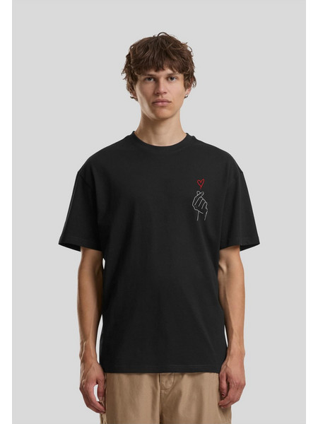 K Heart Vintage Loose Tee black
