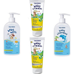 Frezyderm Baby Cream 2x175ml + Shampoo 300ml + Bath 300ml