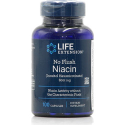 Life Extension No Flush Niacin 800mg 100 Κάψουλες
