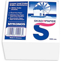 Λευκοί κύβοι ακόλλητοι ΜΥΚΟΝΟΣ SKAG 90Χ90 650φ 228374