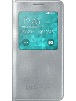 Samsung Flip S-View Silver (G850F Galaxy Alpha)