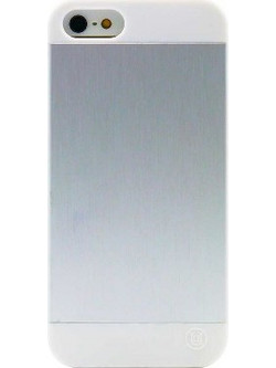 iphone 5/5S - Σκληρή Θήκη Πίσω Κάλυμμα Μεταλλική Λευκή - Ασημί UUIPH5WM02 (UUnique London)