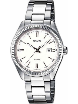 Casio Γυναικείο Ρολόι με Ασημί Μεταλλικό Μπρασελέ LTP-1302PD-7A1V