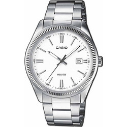Casio Ανδρικό Ρολόι με Ασημί Μεταλλικό Μπρασελέ MTP-1302PD-7A1VEF