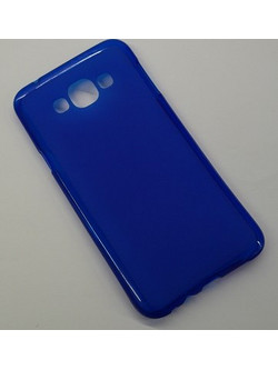 Samsung Galaxy E7 (SM-E700) - Θήκη TPU GEl Μπλέ (OEM)