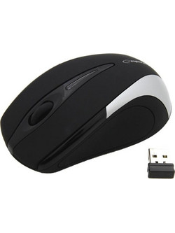 Esperanza EM101 Ασύρματο Mini Ποντίκι Black Silver