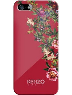 Θήκη KENZO Coque Exotic finition glossy για iPhone 5 5S SE - KOKKINO - KENZOEXOTICIP5R