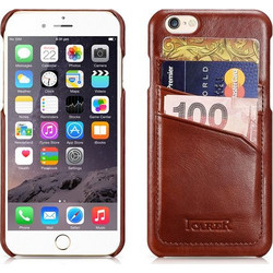 Θήκη iCarer Card Leather Series για iPhone 6 Plus 6s PLUS - ΚΑΦΕ