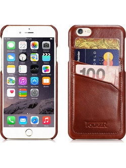 Θήκη iCarer Card Leather Series για iPhone 6 Plus 6s PLUS - ΚΑΦΕ