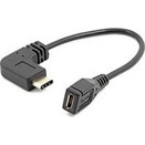 USB 3.1 Type C Male to Micro USB 2.0 A Female OTG Cable - Black (OEM)