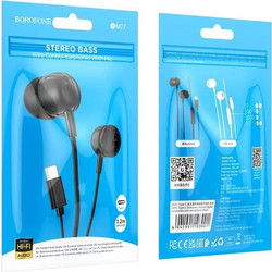 Borofone BM77 Handsfree In-Ear USB-C Black