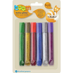 BOOM ΚΟΛΛΑ GLITTER 6 ΤΕΜ. MTJFJ-1306B1