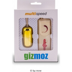Seven Creations Gizmoz Δονητής Egg για Ζευγάρια με Τηλεχειριστήριο Χρυσός
