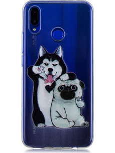 Θήκη Σιλικόνης TPU Huawei P Smart Plus - Adorable Dogs Pattern
