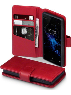 Terrapin Wallet Leather Red (Xperia XZ2 Compact)